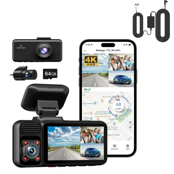 REDTIGER F17 3-Kanal Dashcam
