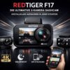 REDTIGER F17 3-Kanal Dashcam