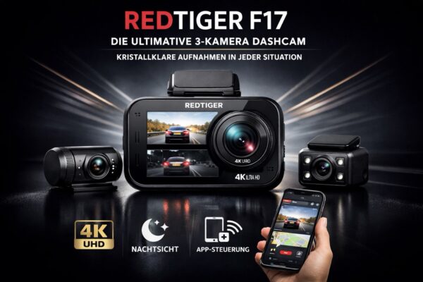 REDTIGER F17 3-Kanal Dashcam