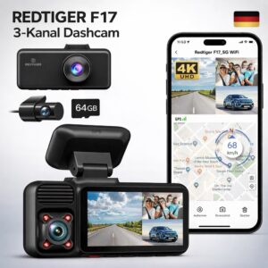 REDTIGER F17 3-Kanal Dashcam