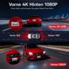 REDTIGER A4 Dashcam Vorne & Hinten
